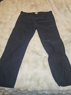 Dockers Mens Pants 38x30 100% Cotton Navy Blue Straight Fit